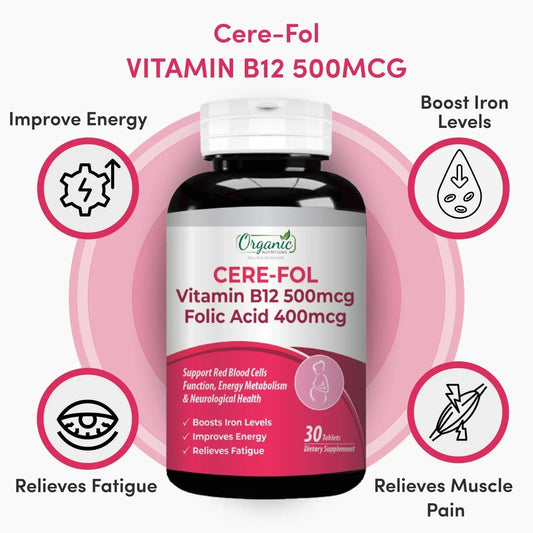 The Energy Equation: How B12 and Folic Acid Fuel Your Day and Your Glow - Organic Nutritions