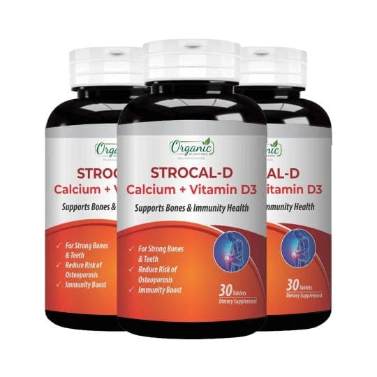 Strocal D Calcium + Vitamin D3 - Organic Nutritions