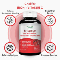 Chelifer Iron + Vitamin C - Organic Nutritions