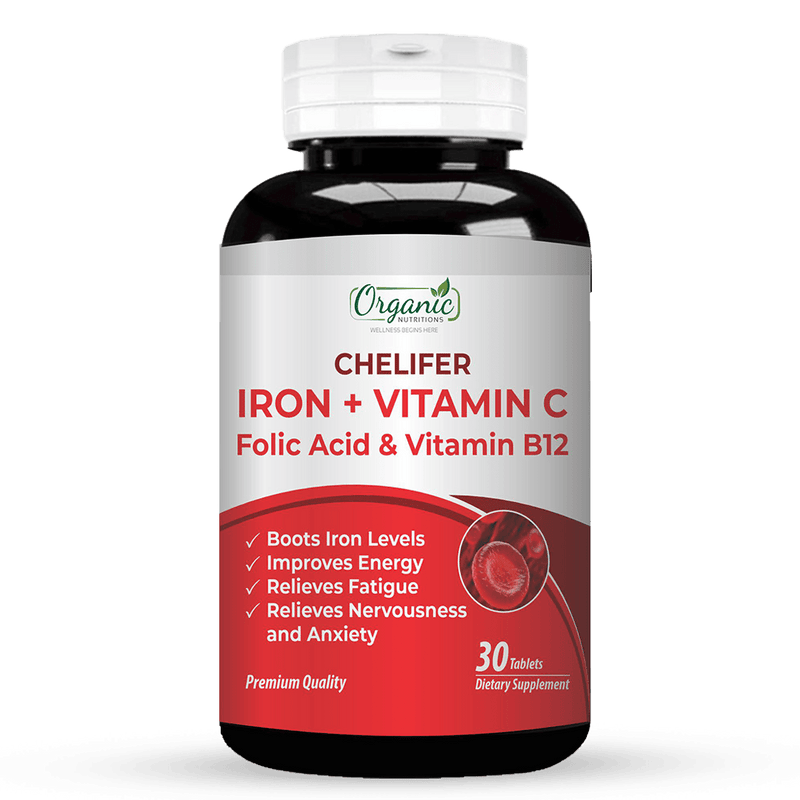 Chelifer Iron + Vitamin C - Organic Nutritions