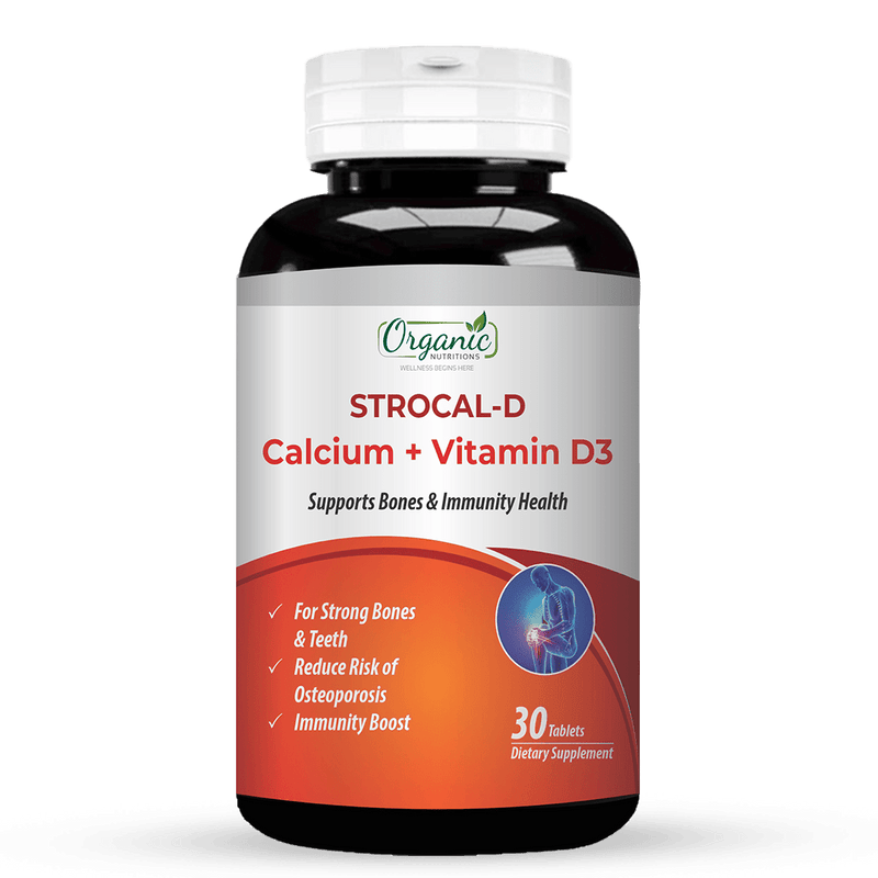 Strocal D Calcium + Vitamin D3 - Organic Nutritions